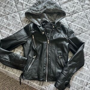 Great condition Maurice’s XS black moto jacket